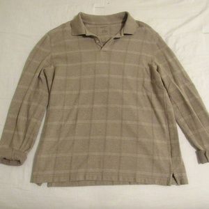 Plaid Collared Sweatshirt